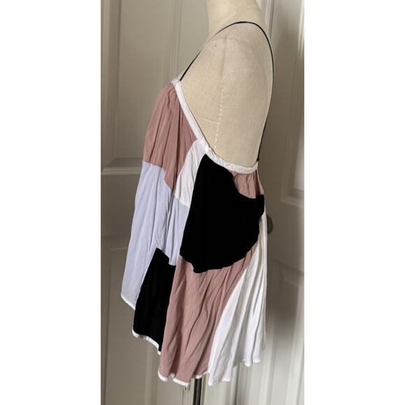 Free People ColorBlock Movement Blouse Women’s Size Small Soft To The Touch - Picture 3 of 10